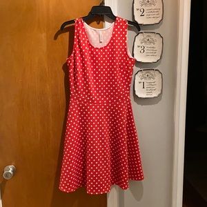 Red polka dress